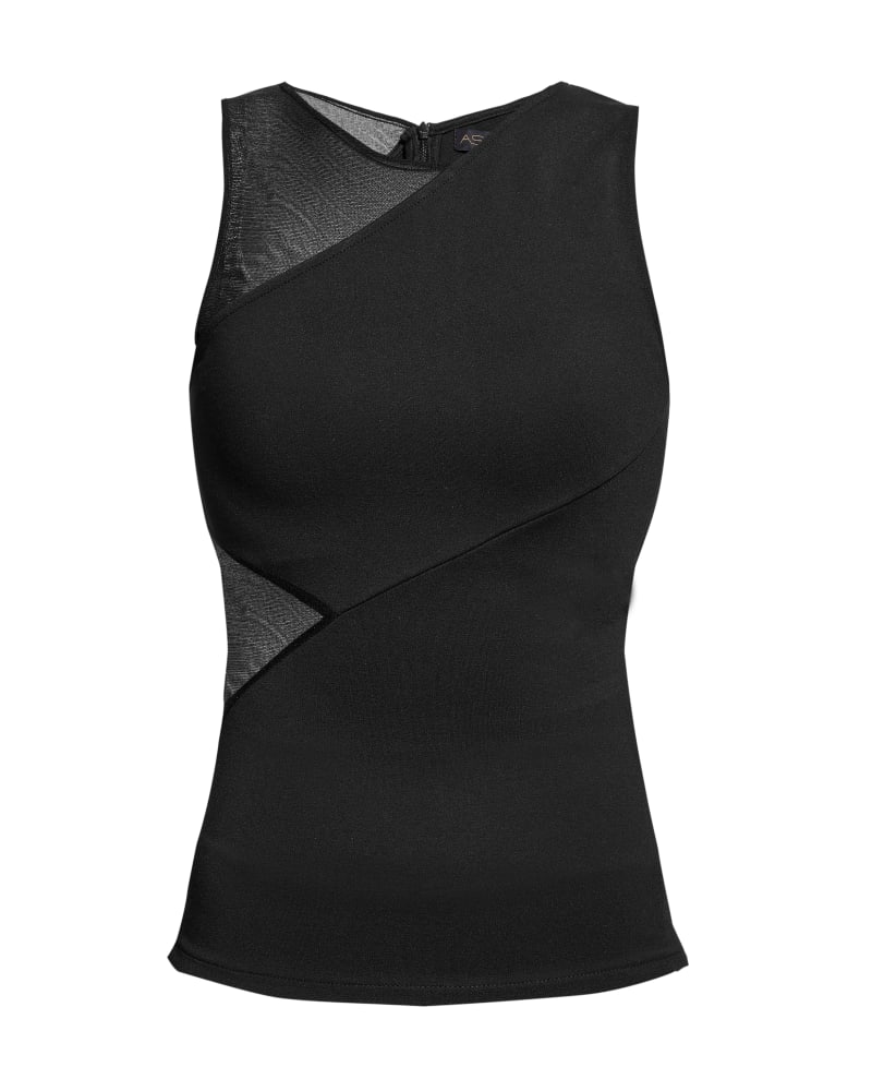 Front of a size L Mason Cut-Out Top in Black by AS by DF. | dia_product_style_image_id:268758